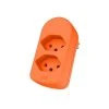 Max Hauri Mehrfachstecker maxADAPT BS 2 x T13, Fl-Orange