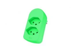 Max Hauri Mehrfachstecker maxADAPT BS 2 x T13, Fl-Grün