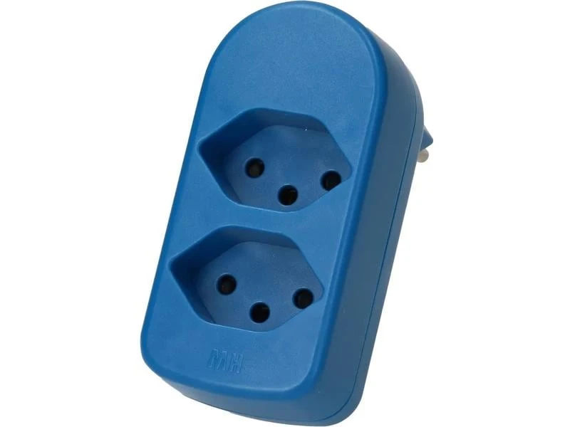 Max Hauri Mehrfachstecker maxADAPT BS 2 x T13, Blau 3 Max Hauri Mehrfachstecker maxADAPT BS 2 x T13, Blau