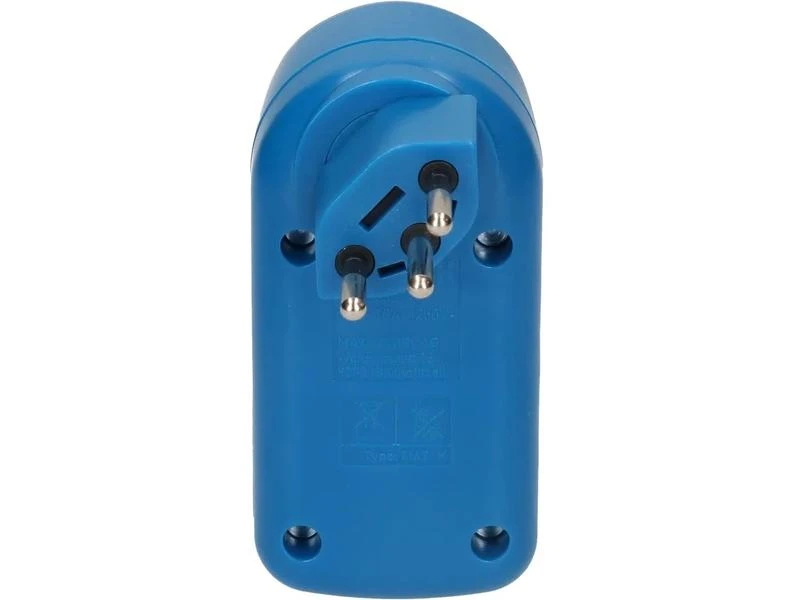 Max Hauri Mehrfachstecker maxADAPT BS 2 x T13, Blau 5 Max Hauri Mehrfachstecker maxADAPT BS 2 x T13, Blau – Bild 3