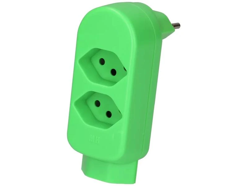 Max Hauri Mehrfachstecker maxADAPT BS 2 + 1 x T13, Fl-Grün 4 Max Hauri Mehrfachstecker maxADAPT BS 2 + 1 x T13, Fl-Grün – Bild 2