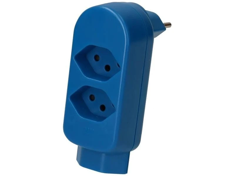 Max Hauri Mehrfachstecker maxADAPT BS 2 + 1 x T13, Blau 4 Max Hauri Mehrfachstecker maxADAPT BS 2 + 1 x T13, Blau – Bild 2