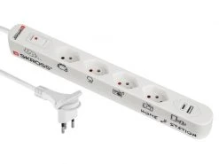 Schönenberger Steckdosenleiste Home Station 4xT13, USB-A/C mit Schalter