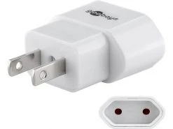 Max Hauri Reiseadapter EU – USA, Weiss
