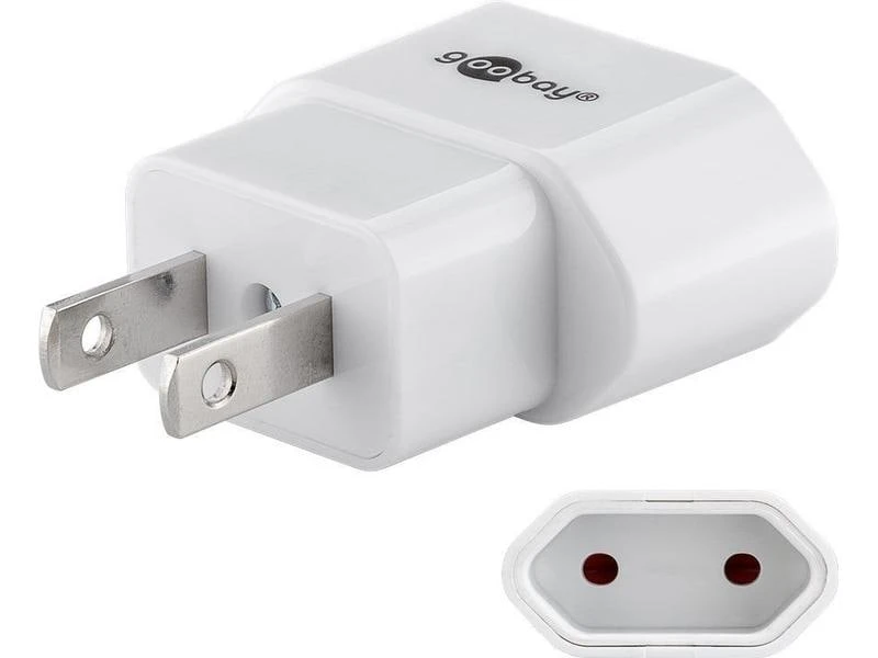 Max Hauri Reiseadapter EU – USA, Weiss 3 Max Hauri Reiseadapter EU – USA, Weiss