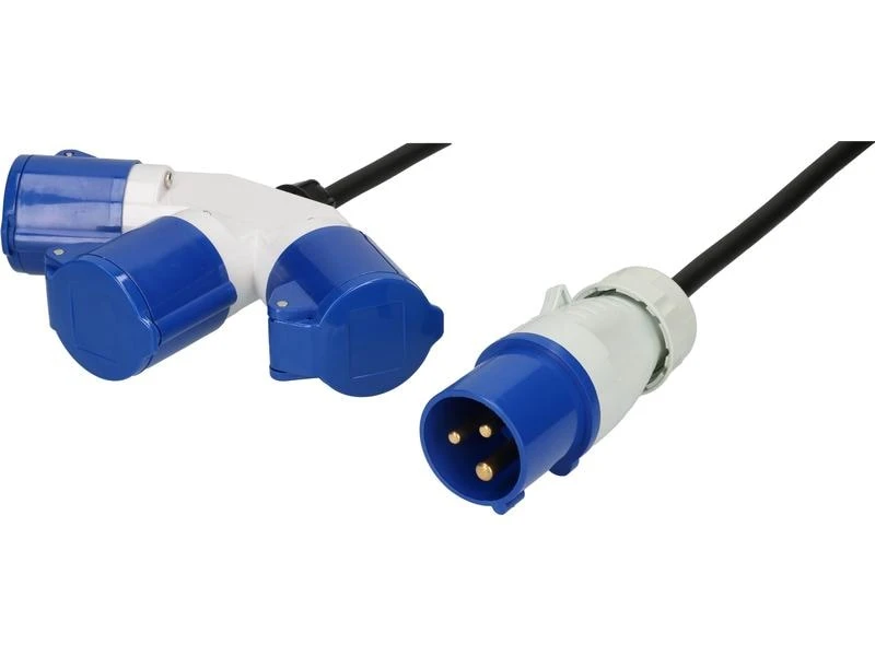 MaxCAMP Verlängerungskabel 1.5 m, CEE16/3 - 3x CEE16/3 4 MaxCAMP Verlängerungskabel 1.5 m, CEE16/3 - 3x CEE16/3 – Bild 2