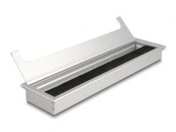 Delock Einbaurahmen für Tisch mit Bürste 300x80x28mm, Silber -Energieverteilung Verkäufe 2024 216550026 xxl