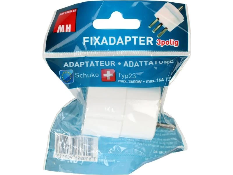 Max Hauri Fixadapter Schuko – Typ 23 Weiss 9 Max Hauri Fixadapter Schuko – Typ 23 Weiss – Bild 7