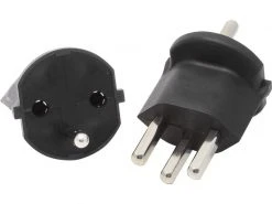 Max Hauri Fixadapter Schuko – Typ 23 Schwarz