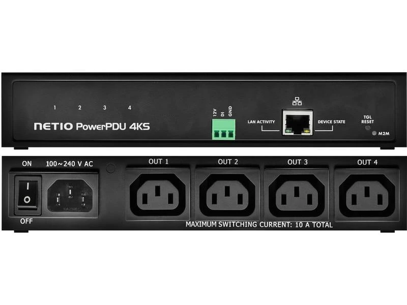 NETIO IP-Steckerleiste PowerPDU 4 KS 4x C13 mit Leistungsmessung 4 NETIO IP-Steckerleiste PowerPDU 4 KS 4x C13 mit Leistungsmessung – Bild 2