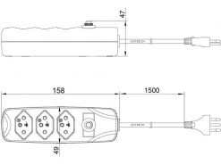 FURBER.power Steckdosenleiste mit Überlastschutz 3x T13 -Energieverteilung Verkäufe 2024 224453241 xxl