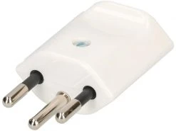 Max Hauri Montagestecker T12 3-polig, Weiss