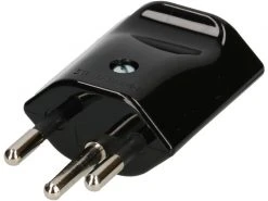 Max Hauri Montagestecker T12 3-polig, Schwarz