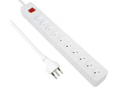 Schönenberger Steckdosenleiste Standard-Line 10x T13, mit Schalter, Weiss