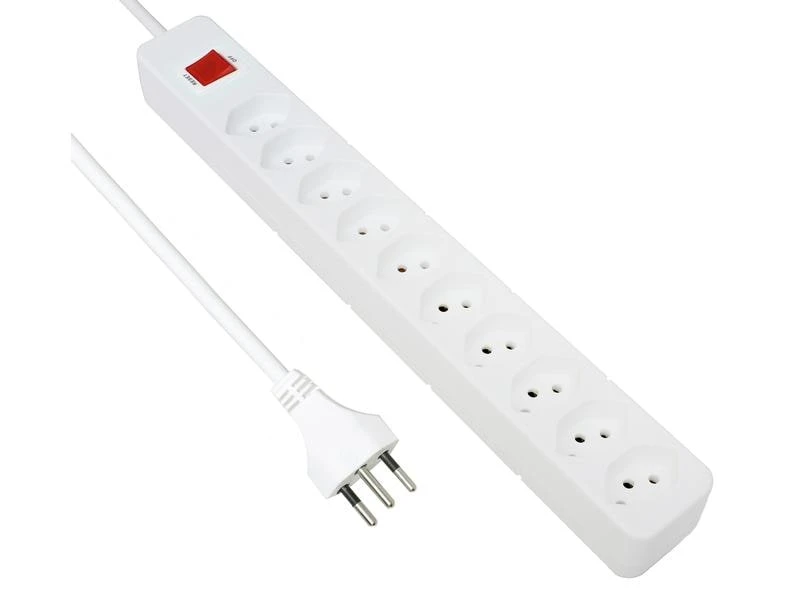 Schönenberger Steckdosenleiste Standard-Line 10x T13, mit Schalter, Weiss 3 Schönenberger Steckdosenleiste Standard-Line 10x T13, mit Schalter, Weiss