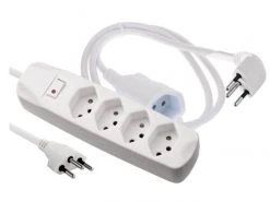 Schönenberger Steckdosenleiste 4x T13, mit Stecker/Verlängerung