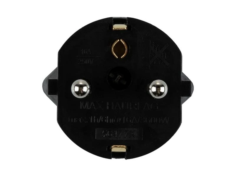 Max Hauri Adapterstecker Schuko Stecker zu T21 Buchse Schwarz 5 Max Hauri Adapterstecker Schuko Stecker zu T21 Buchse Schwarz – Bild 3