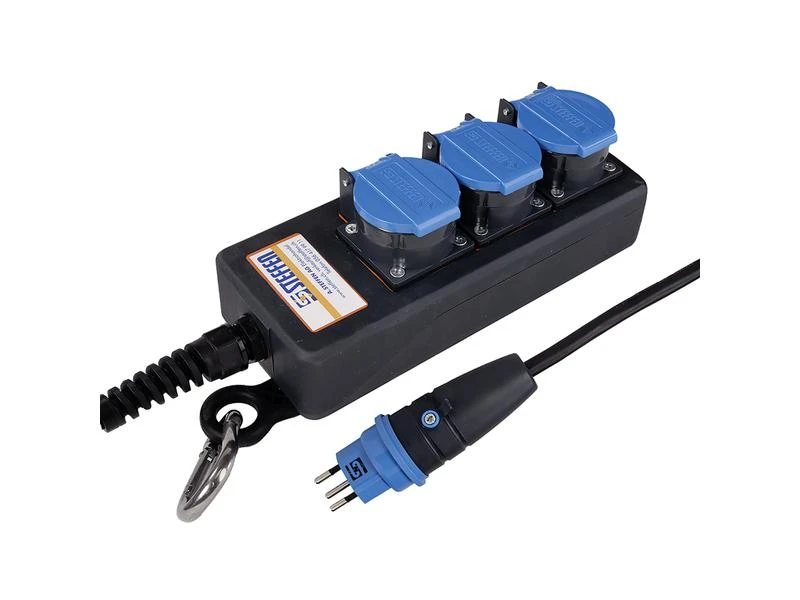 STEFFEN Industrie-Steckerleiste Professional 3x T13 IP55, 3 m 3 STEFFEN Industrie-Steckerleiste Professional 3x T13 IP55, 3 m
