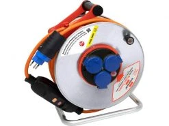 Brennenstuhl Baustellen-Kabelrolle Garant SK 240 25 m FI + Bretec 3x T13