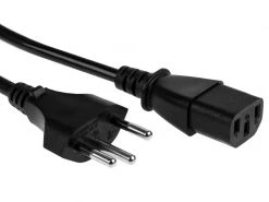 FURBER.power Netzkabel C13-T12 0.5 m Schwarz