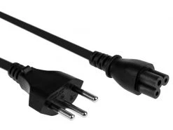 FURBER.power Netzkabel C5-T12 0.5 m Schwarz