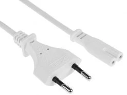 FURBER.power Netzkabel C7-T26 0.5 m Weiss