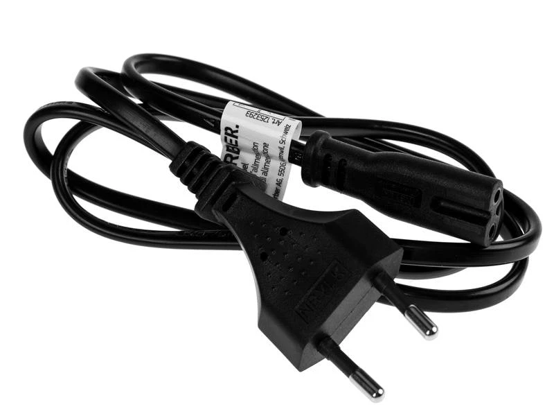 FURBER.power Netzkabel C7-T26 1.0 m Schwarz 4 FURBER.power Netzkabel C7-T26 1.0 m Schwarz – Bild 2