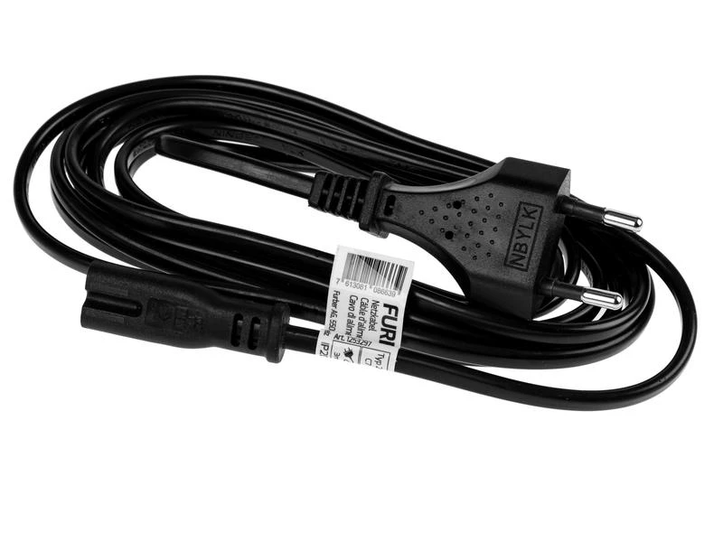 FURBER.power Netzkabel C7-T26 3.0 m Schwarz 4 FURBER.power Netzkabel C7-T26 3.0 m Schwarz – Bild 2