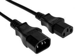 FURBER.power Verlängerungskabel C13-C14 0.5 m Schwarz