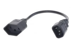 Diggelmann Gerätekabel 0.3 m T13-C14