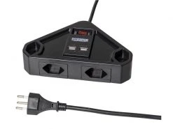 STEFFEN Tischsteckdosenleiste STEBA Corner 4 T13 mit USB