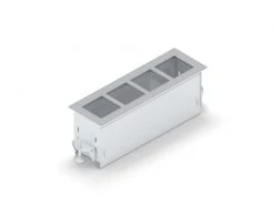 PANCONNECT Tischanschlussfeld-Gehäuse FLAT Für 4 Module