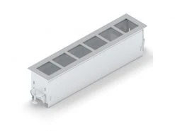 PANCONNECT Tischanschlussfeld-Gehäuse FLAT Für 6 Module