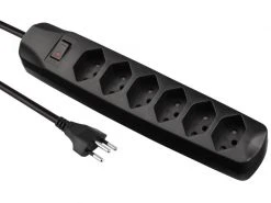 FURBER.power Steckdosenleiste 6x T13 mit Schalter