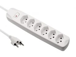 FURBER.power Steckdosenleiste 6x T13 mit Schalter