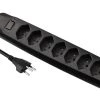 FURBER.power Steckdosenleiste 7x T13 mit Schalter