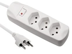 FURBER.power Steckdosenleiste 3x T13 mit Schalter