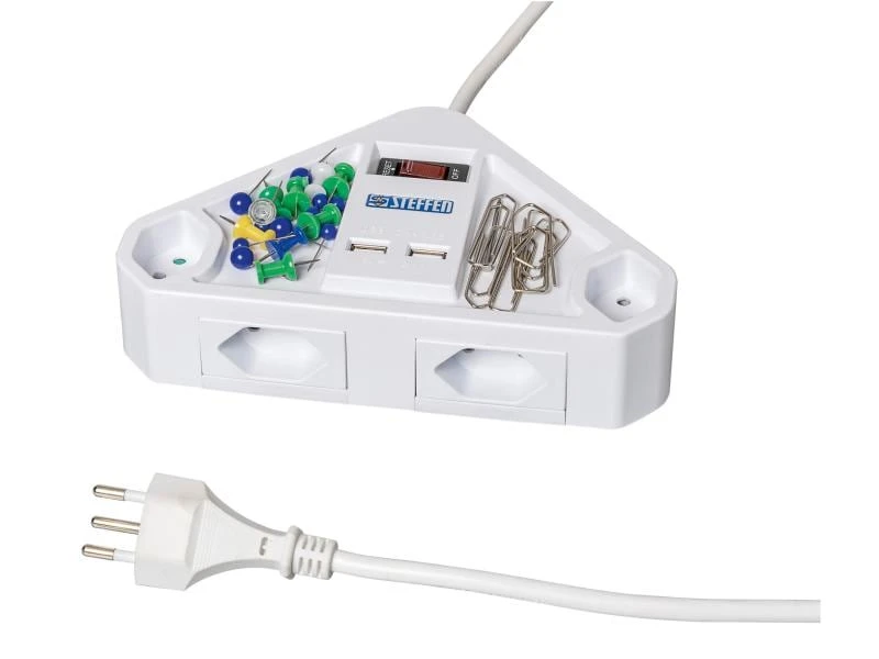 STEFFEN Tischsteckdosenleiste STEBA Corner 4 T13 mit USB 4 STEFFEN Tischsteckdosenleiste STEBA Corner 4 T13 mit USB – Bild 2