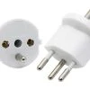 Max Hauri Fixadapter SchuKo Konturenstecker – T12 weiss