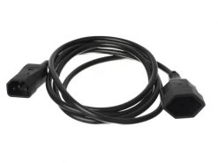 Diggelmann Verlängerungskabel 1.5 m T13 - C14 Schwarz