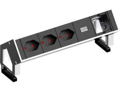 Bachmann Tischsteckdosenleiste DESK 2 3x T13, 1x ABD