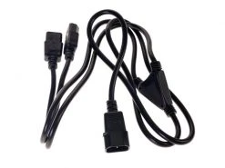 Equip Y-Gerätekabel 1.6 m C13-C14