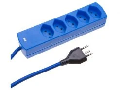 MaxTex Steckdosenleiste 5x T13 mit Textilkabel