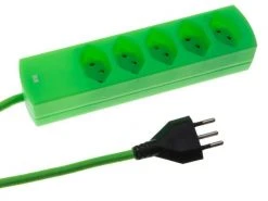 MaxTex Steckdosenleiste 5x T13 mit Textilkabel