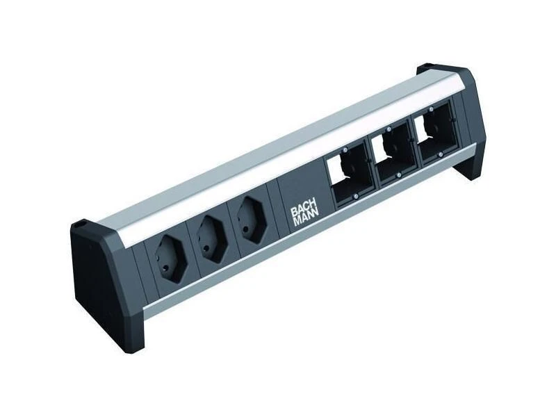 Bachmann Tischsteckdosenleiste DESK 1 3x T13, 3x ABD 3 Bachmann Tischsteckdosenleiste DESK 1 3x T13, 3x ABD