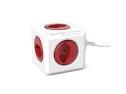 Allocacoc Tischsteckdosenleiste PowerCube Extended 5x T13 rot