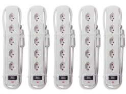 Max Hauri Steckdosenleiste Safety-Line 5x T13 5er-Set