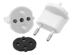 Max Hauri Fixadapter SchuKo Konturenstecker – T11 IP44 mit Moosgummi