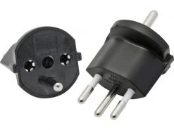Max Hauri Fixadapter SchuKo Konturenstecker – T12 schwarz