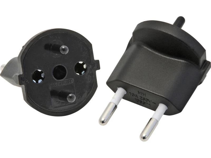 Max Hauri Fixadapter SchuKo Konturenstecker – T11 Schwarz 3 Max Hauri Fixadapter SchuKo Konturenstecker – T11 Schwarz